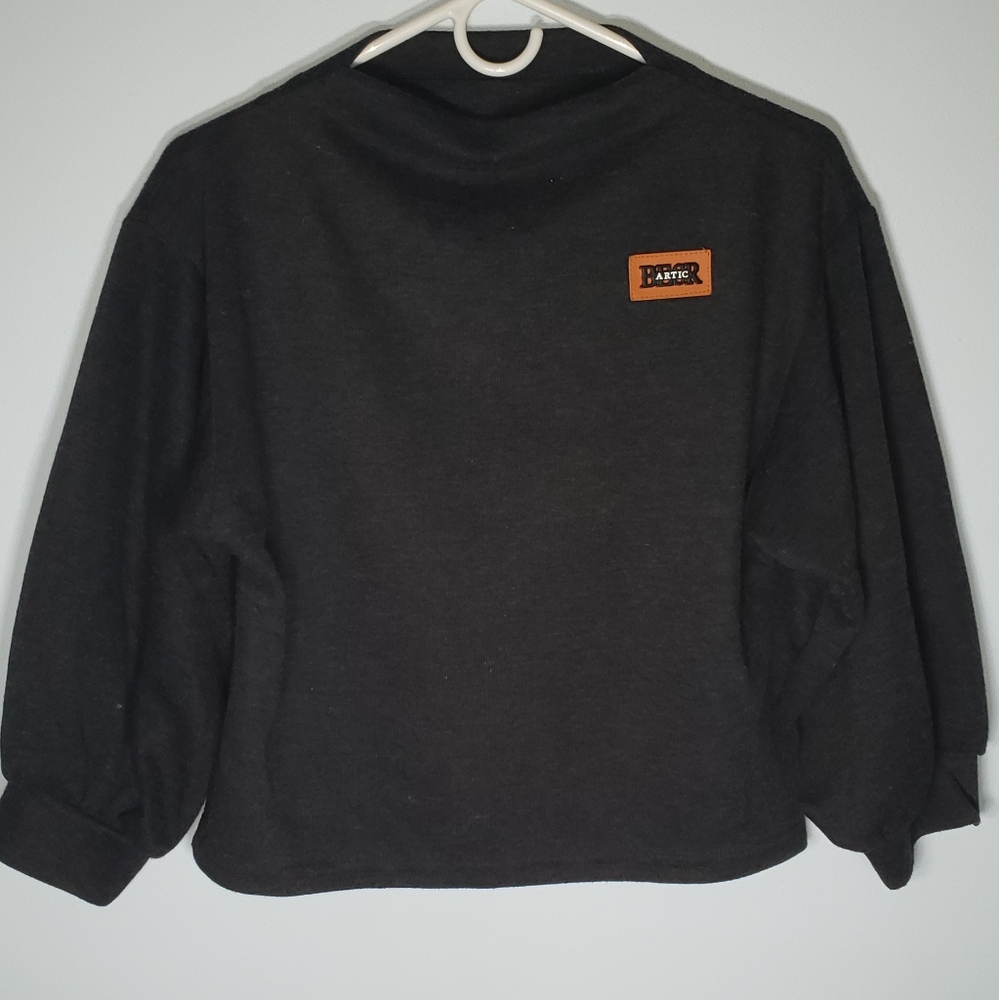 Zaful | Pull over mocked neck cropped sweater